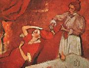 Edgar Degas Combing the Hair oil on canvas